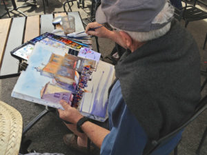 Keith Painting in Gordes