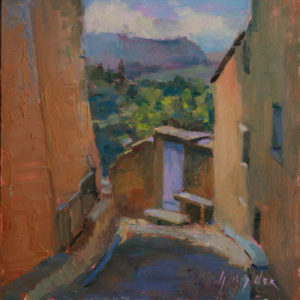 View From the Top - Gordes SOLD. Sold art by Julie Snyder