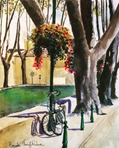 Brenda Sleightholme's painting of a winery owner