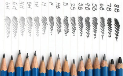 Pencils.  What does H or B or HB mean? 