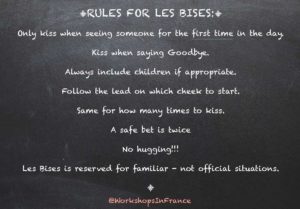 rules for kissing in france