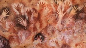 Prehistoric to Modern Art. Venetian Red (ferric oxide) has been used inHands in the Lascaux Caves of France