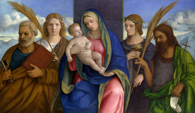 Madonna and Child with Saints by Giovanni Bellini