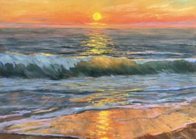 Sunset at Crystal Cove Lisa Skelly