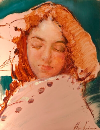 Looking-Down-Oil-on-copper-Olga-Krimon-400×516