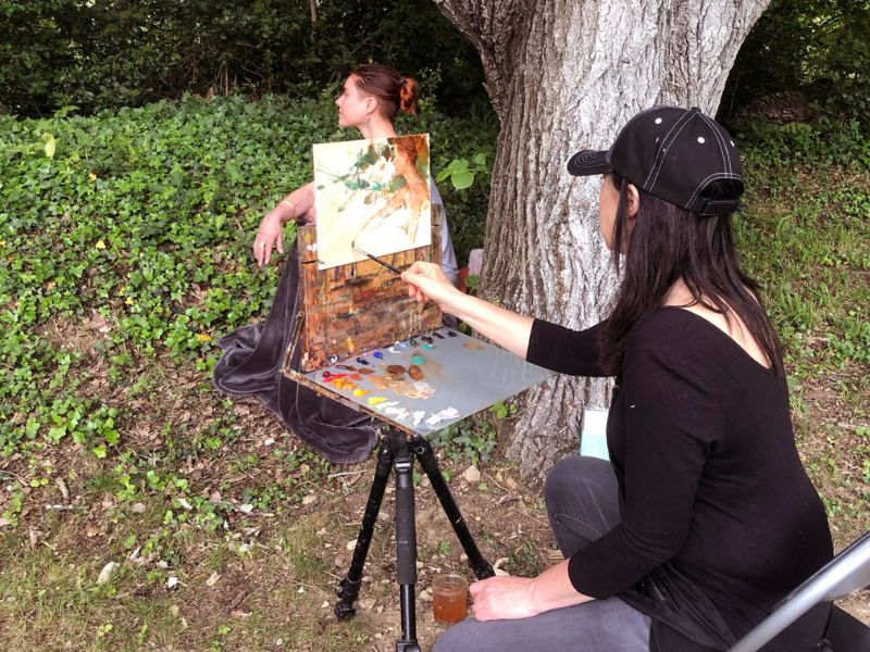 Olga-Painting-in-France