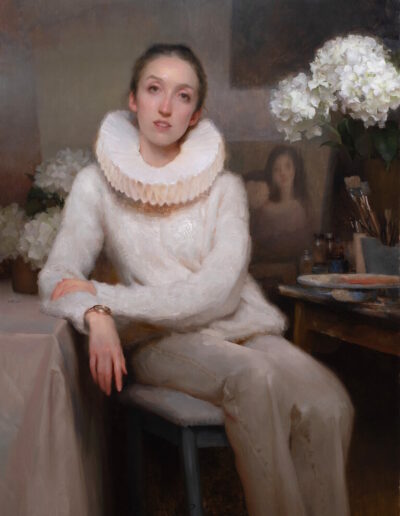 Ruth-Fitton-22Elizabeth-with-Hyrangeas22-400×516