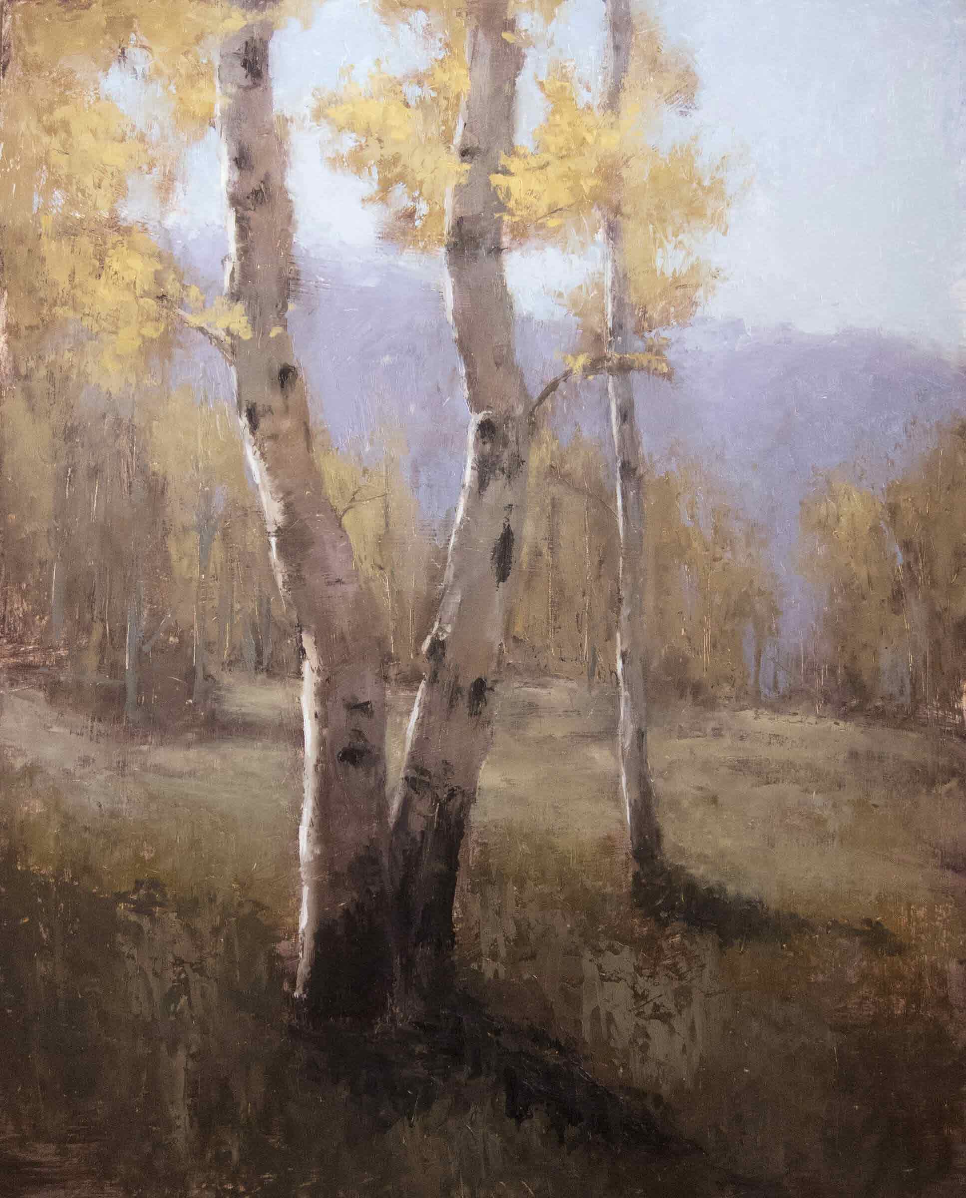 Jane Hunt—Autumn-Aspens-30×24